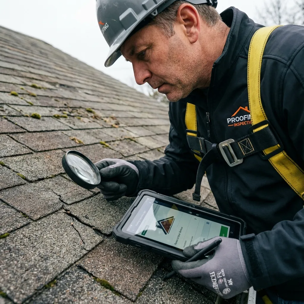 Professional roof inspection